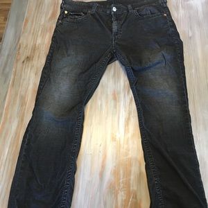 True Religion Black Corduroys